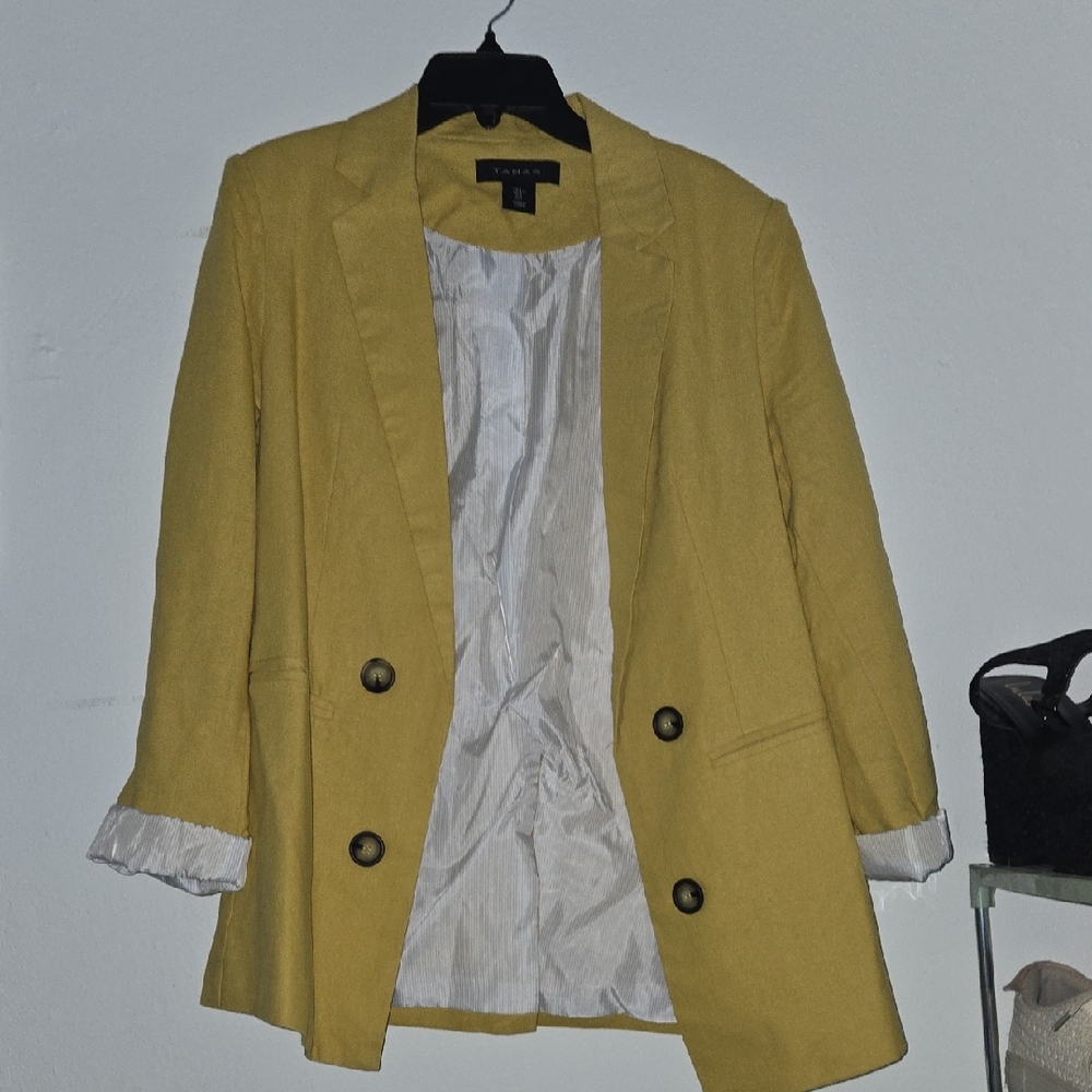Tahari Mustard Yellow Women's Blazer